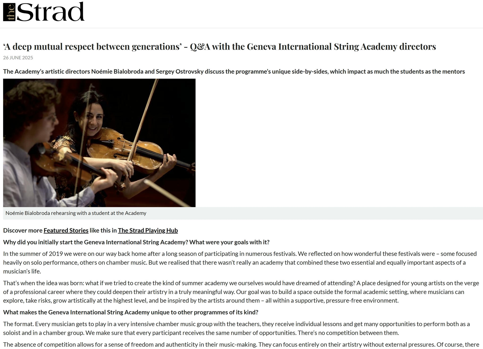 theStrad magazine