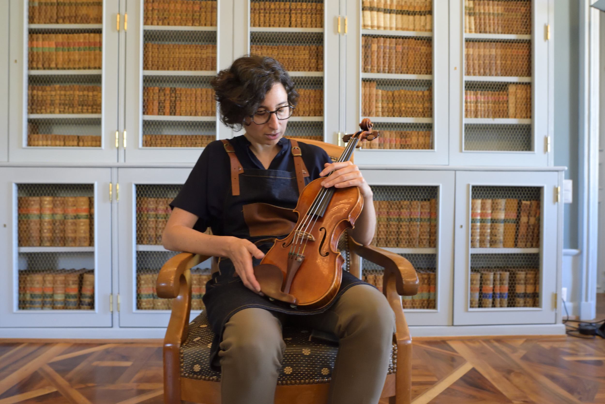 Sandrine Osman - Sandrine Osman - eye glass - Geneva International String Academy - at the Société de Lecture