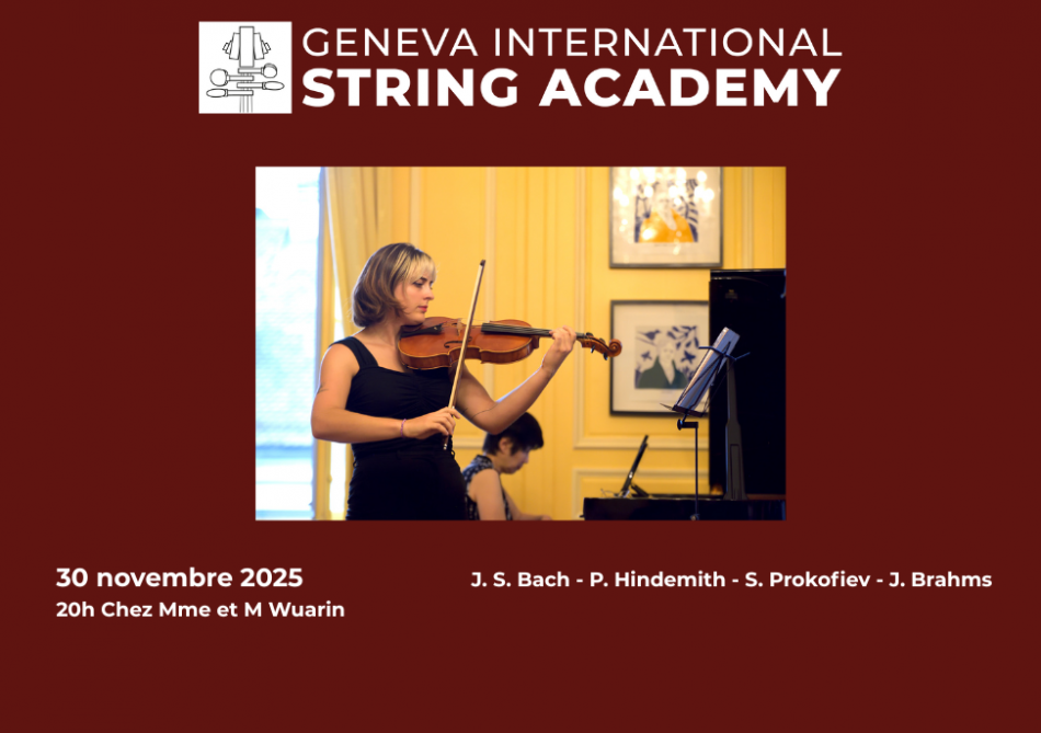 Récital - Bach, Hindemith , Prokofiev, Brahms
